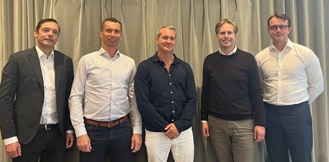 Pontus Skårner, vd Great Security, Jimmy Holm och Henrik Dunör, grundare och ägare av Wasa Larm samt Patrik Tidebrant, vice vd Great Security och Falk Wahlström (MVI).